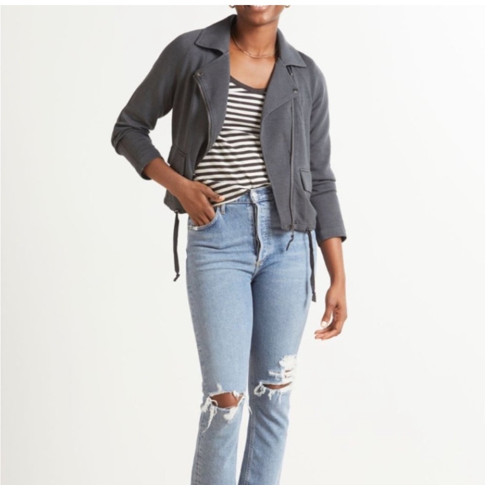 Marrakech Lange Jacket Knit Grey Moto Jacket Size Small NWT - Picture 13 of 13